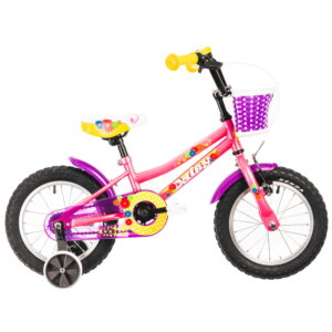 Detský bicykel DHS Daisy 1402 14" - model 2022 Pink - 7" (95-110 cm)