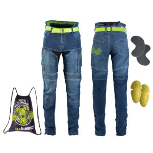 Dámske moto jeansy W-TEC Ekscita modrá - 28