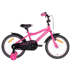 Detský bicykel ALPINA Starter 16" - model 2021 Pink - 235 mm (9