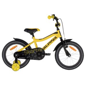 Detský bicykel ALPINA Starter 16" - model 2021 Yellow - 235 mm (9