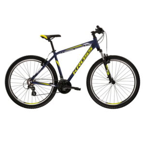 Horský bicykel Kross Hexagon 2.0 2022 tmavo modrá/limetová/šedá - S (17"
