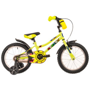 Detský bicykel DHS Speedy 1601 16" - model 2022 Green / Yellow - 8" (105-125 cm)