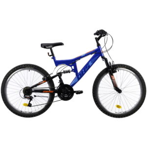 Juniorský celoodpružený bicykel DHS 2441 24" - model 2022 blue - 16