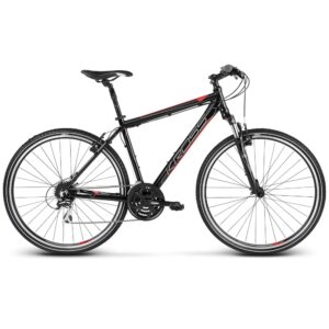 Pánsky crossový bicykel Kross Evado 3.0 28" - model 2020 čierna/červená - M (19'')