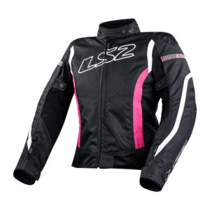 Dámska moto bunda LS2 Gate Black Pink čierna / ružová - XL