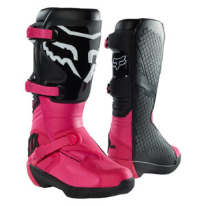Dámske motokrosové topánky FOX Comp Buckle Black Pink MX23 čierna / ružová - 10