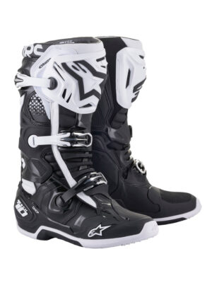 Moto topánky Alpinestars Tech 10 čierna/biela 2022 čierna/biela -