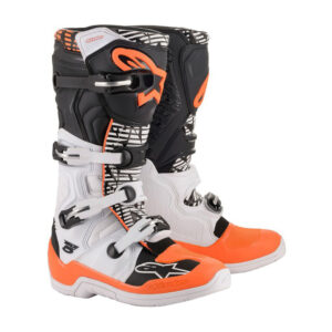 Moto topánky Alpinestars Tech 5 biela/čierna/oranžová fluo 2022 biela/čierna/oranžová fluo - 43