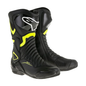 Moto topánky Alpinestars S-MX 6 2022 čierne/žlté fluo - 46