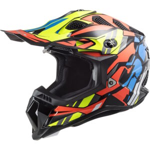 Motokrosová helma LS2 MX700 Subverter Rascal Gloss Black Fluo Orange - XXL (63-64)