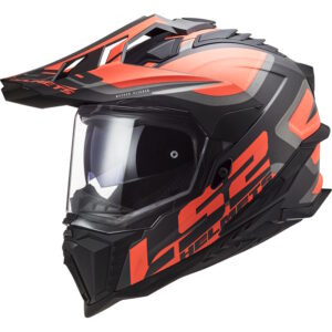 Enduro helma LS2 MX701 Explorer Alter Matt Black Fluo Orange - 3XL (65-66)