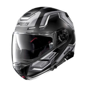 Moto helma Nolan N100-5 Upwind N-Com P/J Flat Black - XXL (63-64)