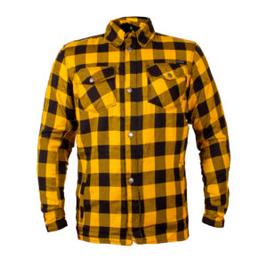 Moto košeľa W-TEC Terchis EVO žltá - 6XL rozšírená