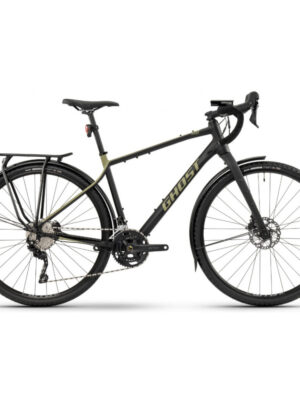 Gravel bicykel Ghost Asket Essential EQ AL - model 2024 Black/Green - XL (22"