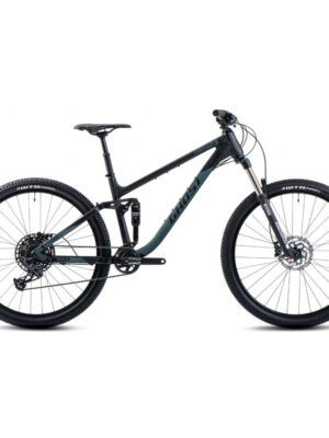 Celoodpružený bicykel Ghost Kato FS Essential 29 - model 2024 Black/Green Matt - XL (20"