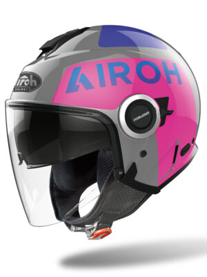 Moto prilba Airoh Helios Up lesklá ružová 2022 XL (61-62)