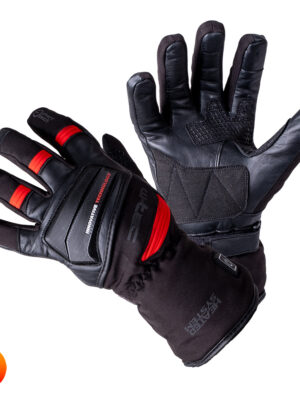 Vyhrievané moto a lyžiarske rukavice W-TEC HEATamo čierno-červená - 3XL