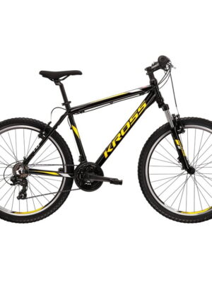 Horský bicykel Kross Hexagon 1.0 26" - model 2022 grafitová/čierna/žltá - S (17"