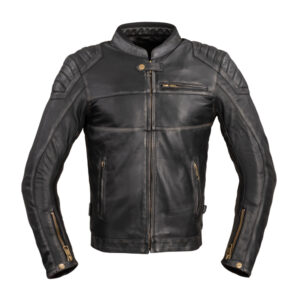 Pánska kožená moto bunda W-TEC Suit vintage čierna - 6XL