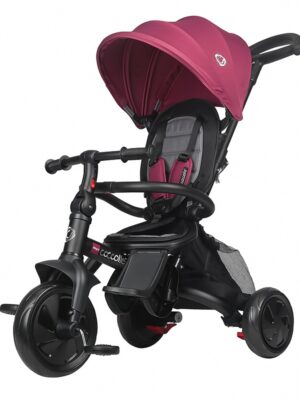 Detská trojkolka s vodiacou tyčou Coccolle Alegra Magenta