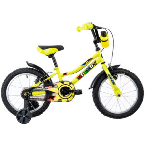 Detský bicykel DHS Speedy 1603 16" - model 2022 Green / Yellow - 8" (105-125 cm)
