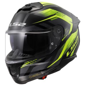 Moto prilba LS2 FF808 Stream II Fury Black H-V Yellow 3XL (65-66)