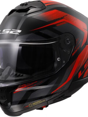 Moto prilba LS2 FF808 Stream II Fury Black Red 3XL (65-66)