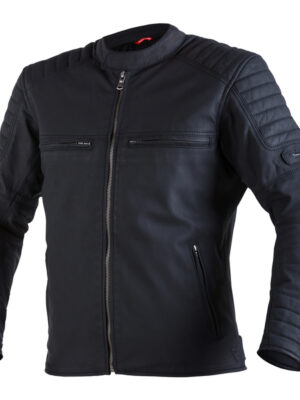 Kožená moto bunda Rebelhorn Hunter Pro CE Black - M