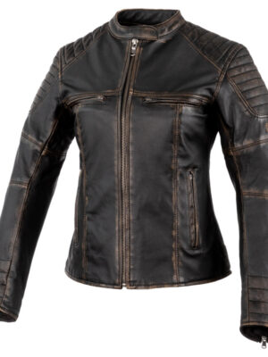 Dámská kožená moto bunda Rebelhorn Hunter Pro Lady CE Vintage Black - L