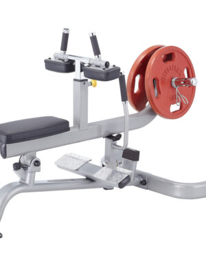 Výpony na lýtka v sede Steelflex PlateLoad Line PLSC šedá