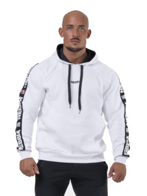 Pánska mikina s kapucňou Nebbia Unlock the Champion 194 White - XXL