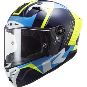 Moto prilba LS2 FF805 Thunder C Racing1 Gloss Blue Fluo Yellow - XXL (63-64)