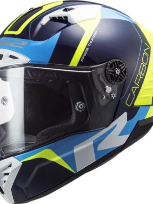 Moto prilba LS2 FF805 Thunder C Racing1 Gloss Blue Fluo Yellow - XXL (63-64)
