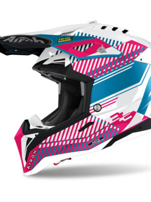 Moto prilba Airoh Aviator 3.0 Wave ružová/chrom 2022 L (59-60)