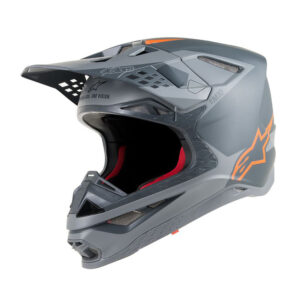 Moto prilba Alpinestars Supertech S-M10 Meta MIPS antracit/šedá/oranžová fluo XXL (63-64)