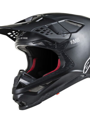 Moto prilba Alpinestars Supertech S-M8 Solid MIPS čierna matná 2022 XL (61-62)