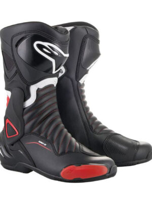Dámske moto topánky Alpinestars S-MX 6 2022 čierne/červené - 48