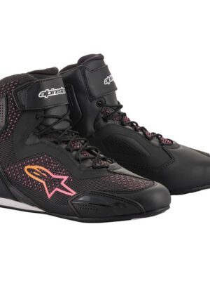 Moto topánky Alpinestars Stella FASTER-3 Rideknit čierna/žltá/ružová - 37