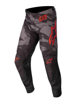 Motokrosové nohavice Alpinestars Racer Tactical 2022 čierna/šedá maskáčová/červená fluo - 40