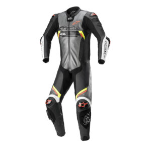 Moto kombinéza Alpinestars Missile 2 Ignition 2022 metalická šedá/čierna/žltá/červená fluo - 60