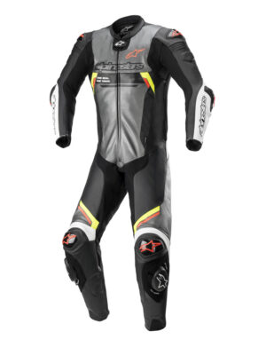 Moto kombinéza Alpinestars Missile 2 Ignition 2022 metalická šedá/čierna/žltá/červená fluo - 60
