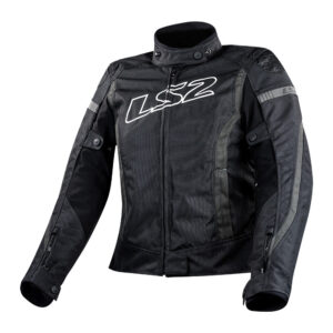 Moto bunda LS2 Gate čierna / tmavo šedá - S