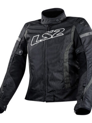 Moto bunda LS2 Gate čierna / tmavo šedá - S