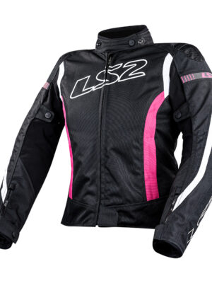 Dámska moto bunda LS2 Gate Black Pink čierna / ružová - XL