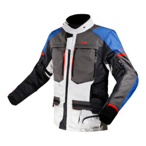 Pánska moto bunda LS2 Norway Blue Black Grey Red modrá/čierna/šedá/červená - XXL