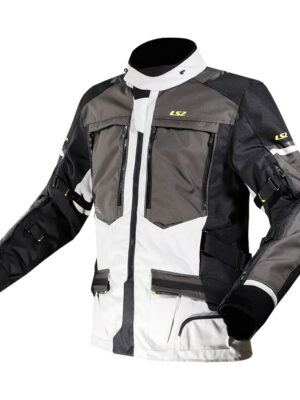 Pánska moto bunda LS2 Norway Black Grey Yellow čierna/šedá/žltá - 4XL
