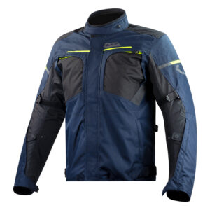 Pánska moto bunda LS2 Endurance Blue Black H-V Yellow modrá/čierna/fluo žlutá - 4XL