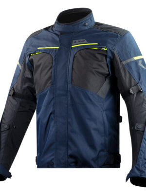 Pánska moto bunda LS2 Endurance Blue Black H-V Yellow modrá/čierna/fluo žlutá - 4XL