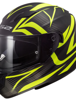 Moto prilba LS2 FF320 Stream Evo Jink Matt Black Yellow - XXL (63-64)