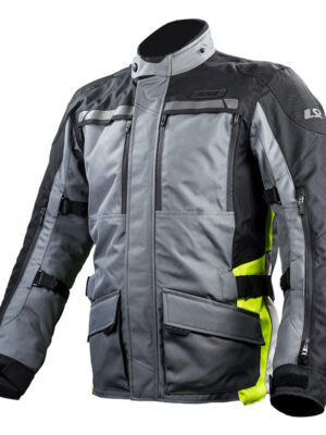 Pánska moto bunda LS2 Lance Grey Black Yellow šedá/čierna/žltá - 4XL